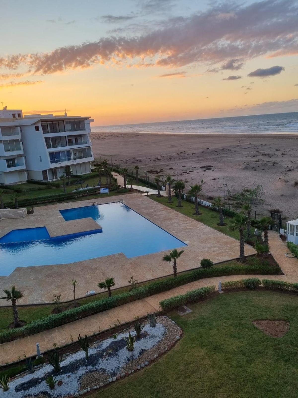 Sidi Rahal Blue View, Beachfront Wide Seaview With Pool Sidi Rahal (Casablanca-Settat) Exterior foto